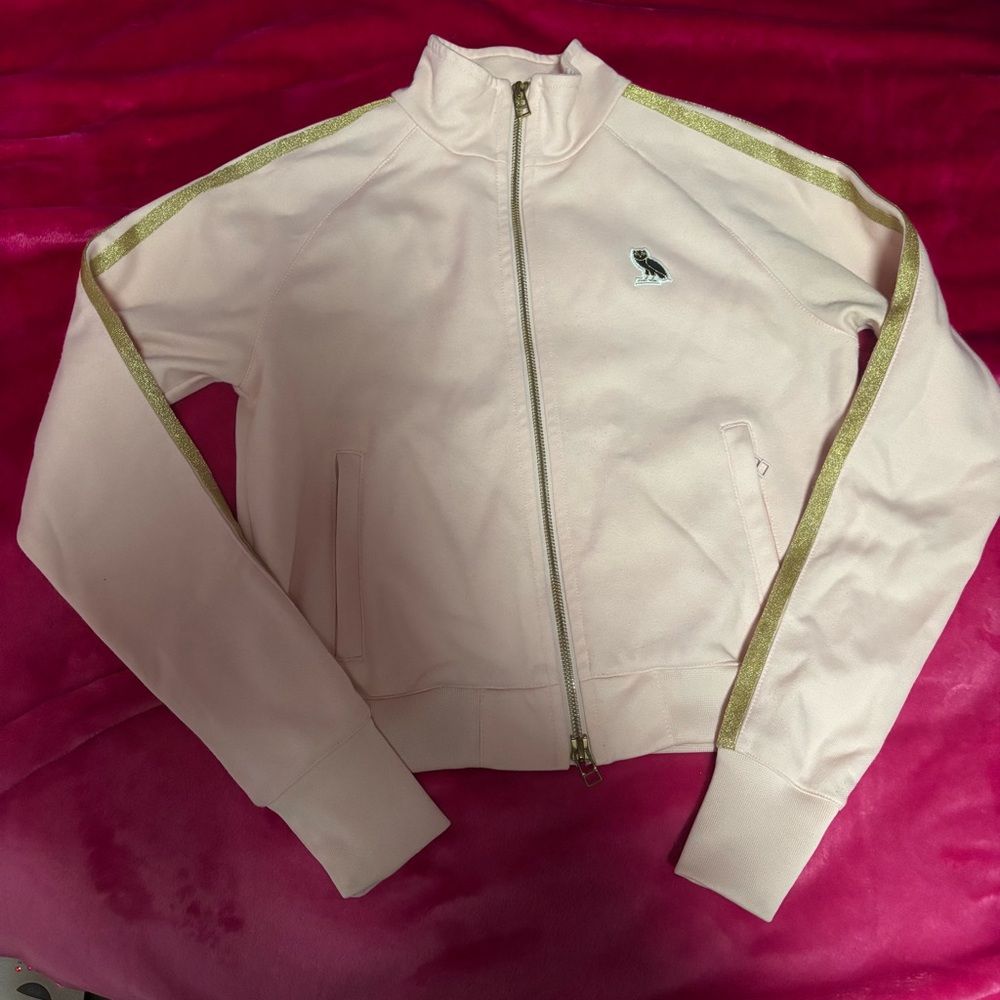 ovo pink zip up jacket